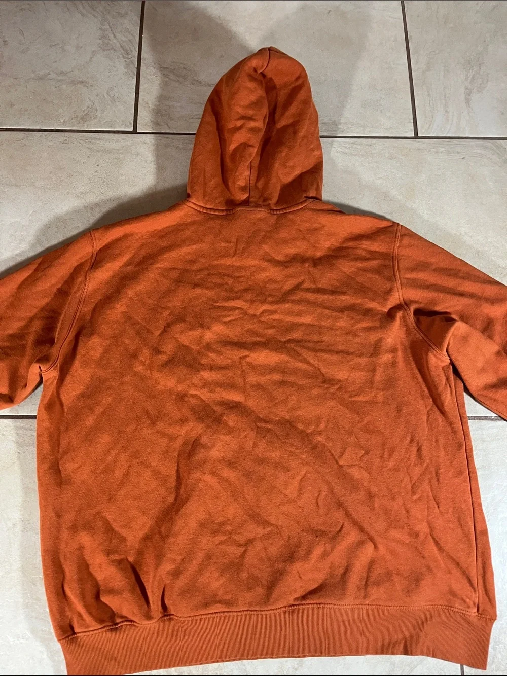 The North Face Men's Hooded Pullover Sweatshirt - Rust